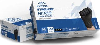 Nitrilové rukavice Intco SYNGUARD černé